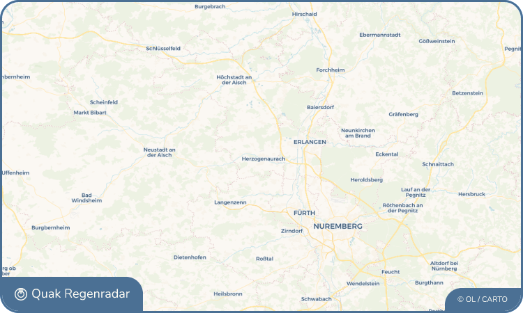 Quak Regenradar-Widget Herzogenaurach