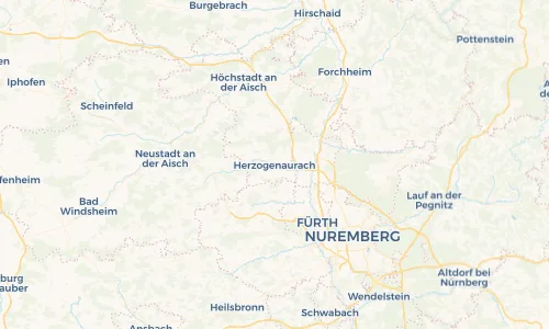 Regenradar Vorschaubild - Aktuelle Niederschläge in Herzogenaurach und Umgebung