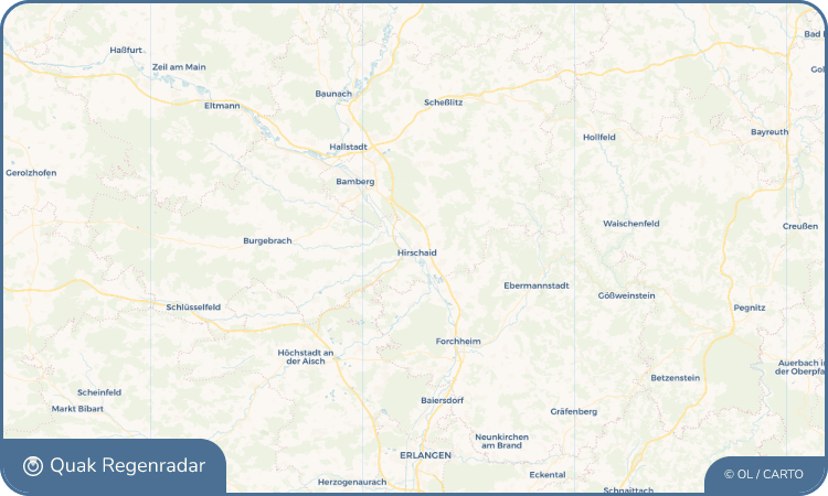 Regenradar-Widget für Hirschaid