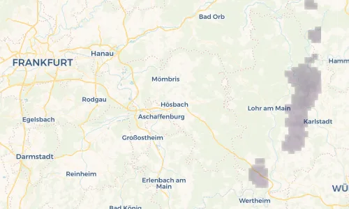 Regenradar Vorschaubild - Aktuelle Niederschläge in Hösbach und Umgebung