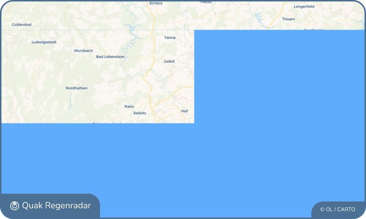 Regenradar-Widget für Hof