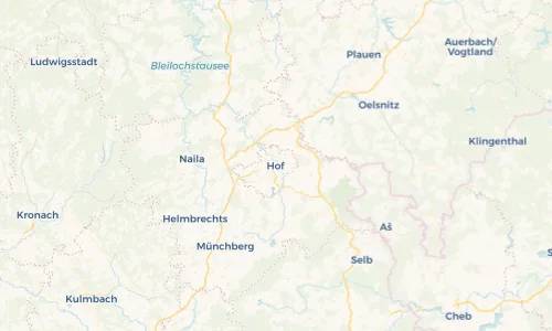 Regenradar Vorschaubild - Aktuelle Niederschläge in Hof und Umgebung