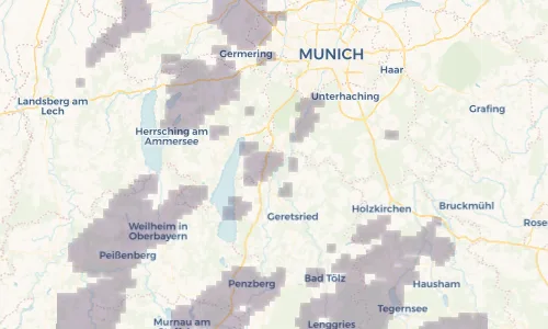 Regenradar Vorschaubild - Aktuelle Niederschläge in Icking und Umgebung