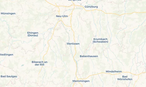 Regenradar Vorschaubild - Aktuelle Niederschläge in Illertissen und Umgebung