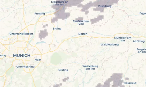 Regenradar Vorschaubild - Aktuelle Niederschläge in Isen und Umgebung