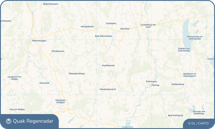 Quak Regenradar-Widget Kaufbeuren
