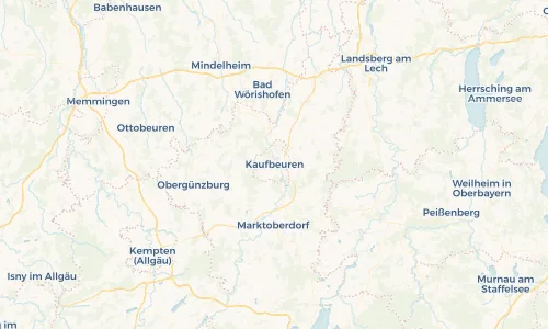 Regenradar Vorschaubild - Aktuelle Niederschläge in Kaufbeuren und Umgebung