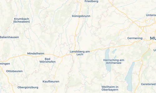 Regenradar Vorschaubild - Aktuelle Niederschläge in Kaufering und Umgebung