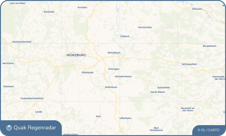 Regenradar-Widget für Kitzingen