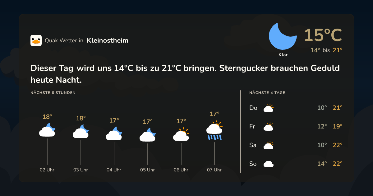 Quak Wetter-Widget Kleinostheim