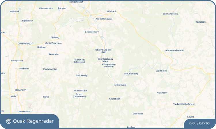 Quak Regenradar-Widget Klingenberg am Main