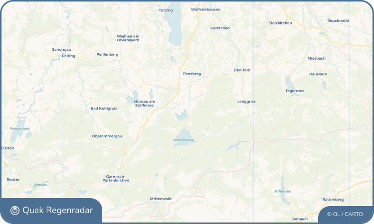 Regenradar-Widget für Kochel am See