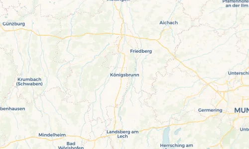 Regenradar Vorschaubild - Aktuelle Niederschläge in Königsbrunn und Umgebung