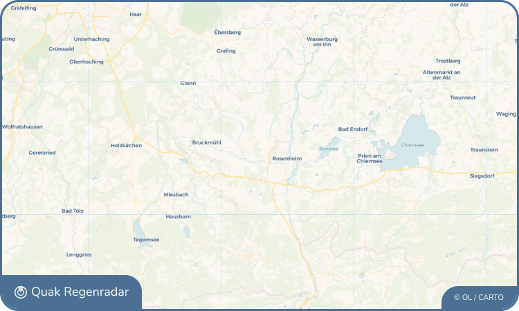 Regenradar-Widget für Kolbermoor