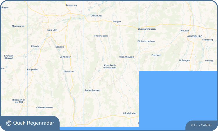 Quak Regenradar-Widget Krumbach (Schwaben)