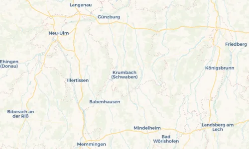 Regenradar Vorschaubild - Aktuelle Niederschläge in Krumbach (Schwaben) und Umgebung