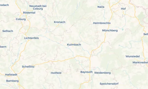 Regenradar Vorschaubild - Aktuelle Niederschläge in Kulmbach und Umgebung