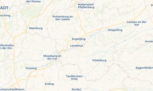 Regenradar Vorschaubild - Aktuelle Niederschläge in Landshut und Umgebung