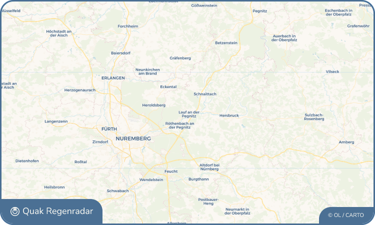 Quak Regenradar-Widget Lauf an der Pegnitz