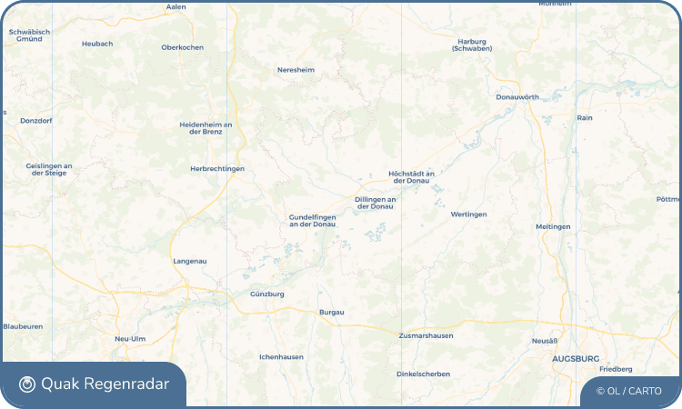 Quak Regenradar-Widget Lauingen (Donau)