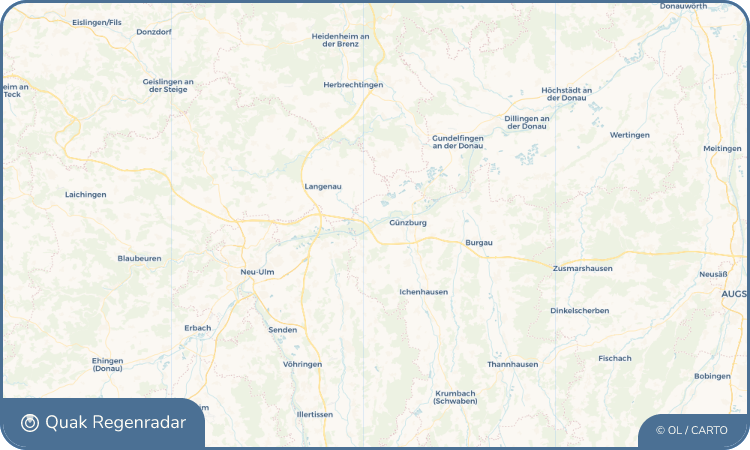 Quak Regenradar-Widget Leipheim