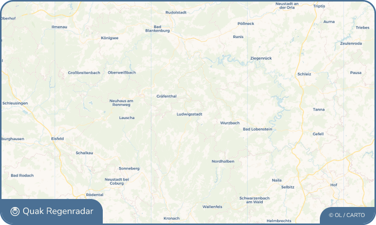 Regenradar-Widget für Ludwigsstadt