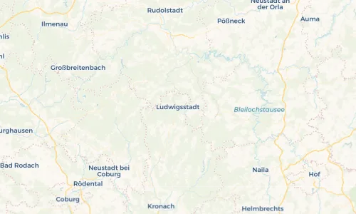 Regenradar Vorschaubild - Aktuelle Niederschläge in Ludwigsstadt und Umgebung