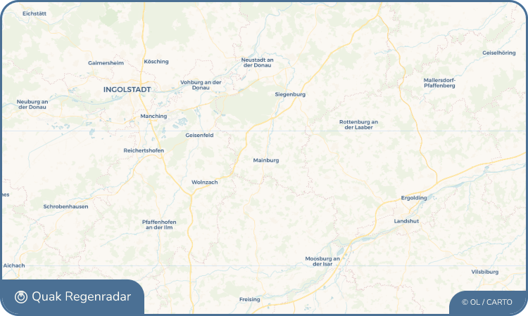 Quak Regenradar-Widget Mainburg