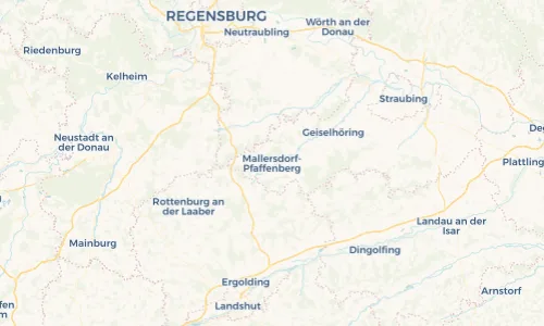 Regenradar Vorschaubild - Aktuelle Niederschläge in Mallersdorf-Pfaffenberg und Umgebung