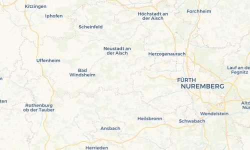 Regenradar Vorschaubild - Aktuelle Niederschläge in Markt Erlbach und Umgebung