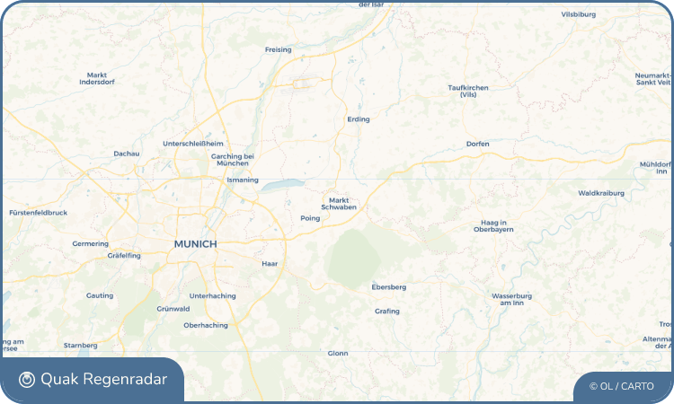 Regenradar-Widget für Markt Schwaben
