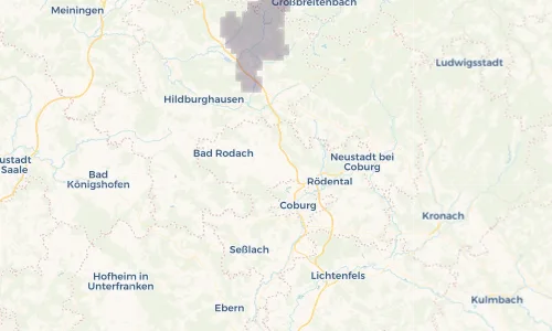Regenradar Vorschaubild - Aktuelle Niederschläge in Meeder und Umgebung