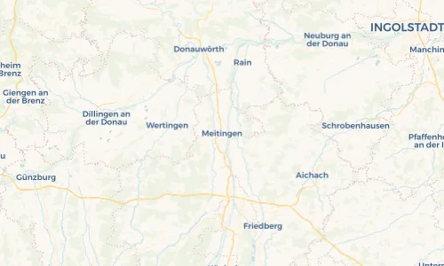 Regenradar Vorschaubild - Aktuelle Niederschläge in Meitingen und Umgebung