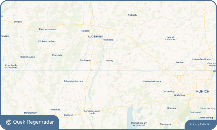 Quak Regenradar-Widget Merching