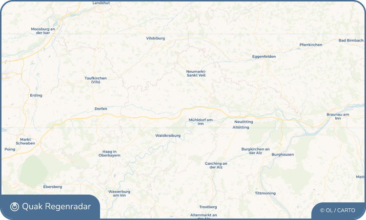 Regenradar-Widget für Mettenheim