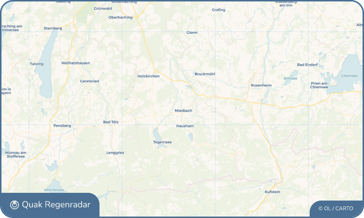 Regenradar-Widget für Miesbach