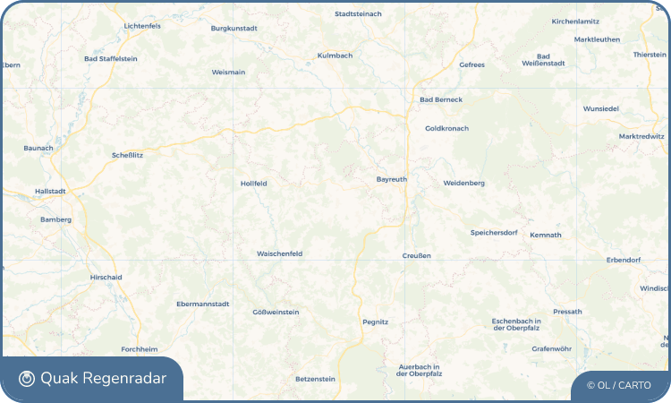 Regenradar-Widget für Mistelgau
