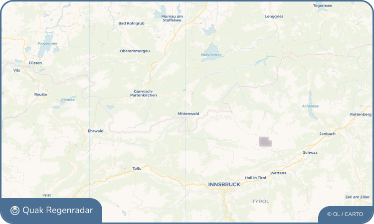 Quak Regenradar-Widget Mittenwald