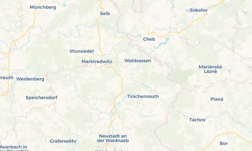 Regenradar Vorschaubild - Aktuelle Niederschläge in Mitterteich und Umgebung