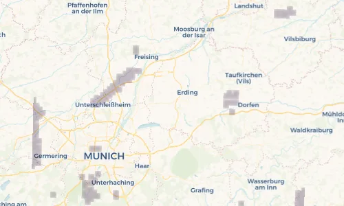 Regenradar Vorschaubild - Aktuelle Niederschläge in Moosinning und Umgebung