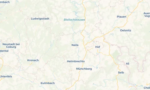 Regenradar Vorschaubild - Aktuelle Niederschläge in Naila und Umgebung