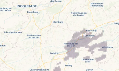 Regenradar Vorschaubild - Aktuelle Niederschläge in Nandlstadt und Umgebung