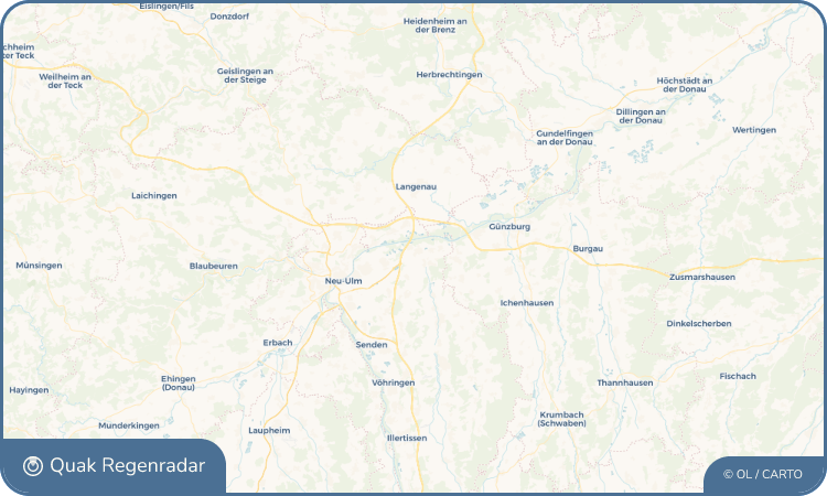 Quak Regenradar-Widget Nersingen