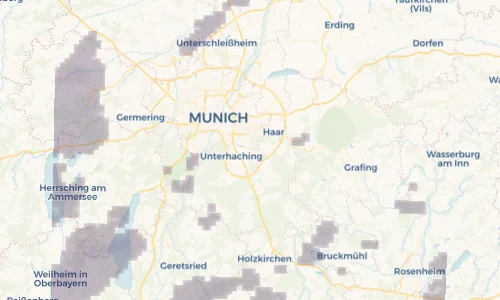 Regenradar Vorschaubild - Aktuelle Niederschläge in Neubiberg und Umgebung