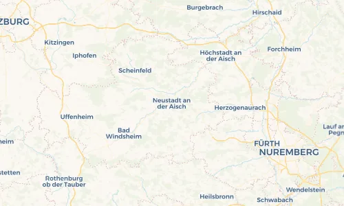 Regenradar Vorschaubild - Aktuelle Niederschläge in Neustadt an der Aisch und Umgebung