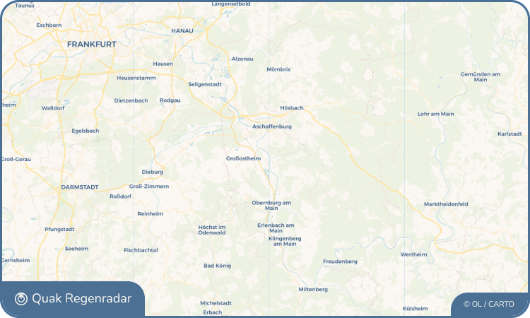 Regenradar-Widget für Niedernberg