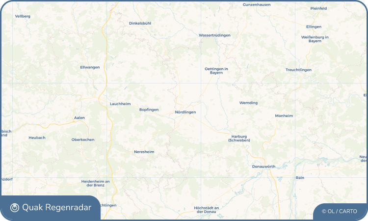 Regenradar-Widget für Nördlingen