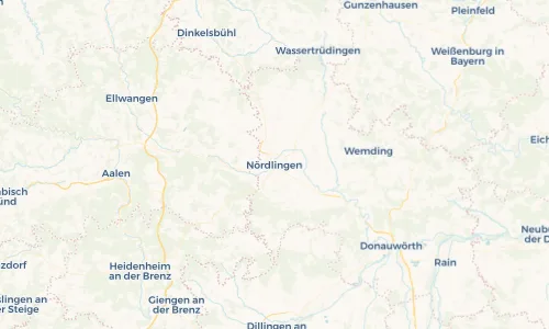 Regenradar Vorschaubild - Aktuelle Niederschläge in Nördlingen und Umgebung
