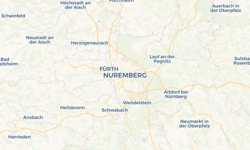 Regenradar Vorschaubild - Aktuelle Niederschläge in Nürnberg und Umgebung