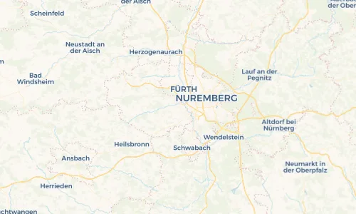 Regenradar Vorschaubild - Aktuelle Niederschläge in Oberasbach und Umgebung